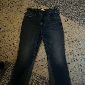 Women's flare blue two toned Jeans
